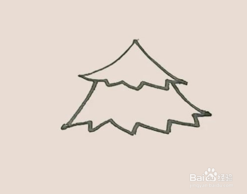 简笔画松树的简单画法