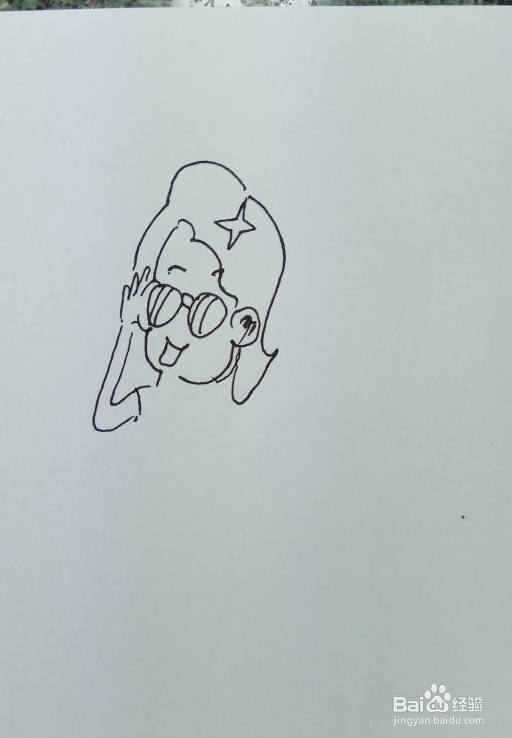 怎样画儿童简笔画“围裙妈妈戴眼镜”？