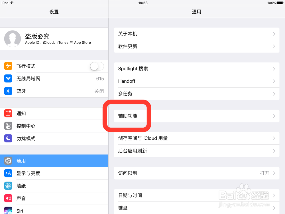 ipad小圆点设置方法