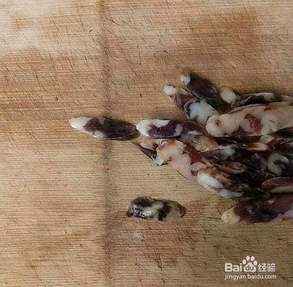 腊肠炒四季豆