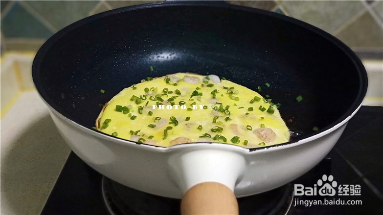 教你做虾仁鸡蛋饼