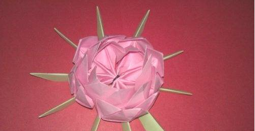 祭奠用的荷花亭的折法