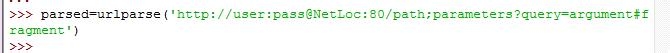 Python教程：[18]urlparse模块