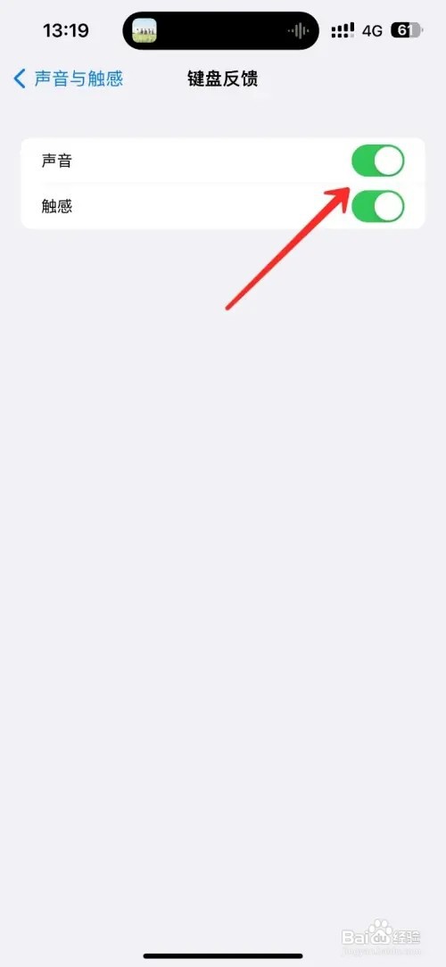 苹果手机打字声音如何开启