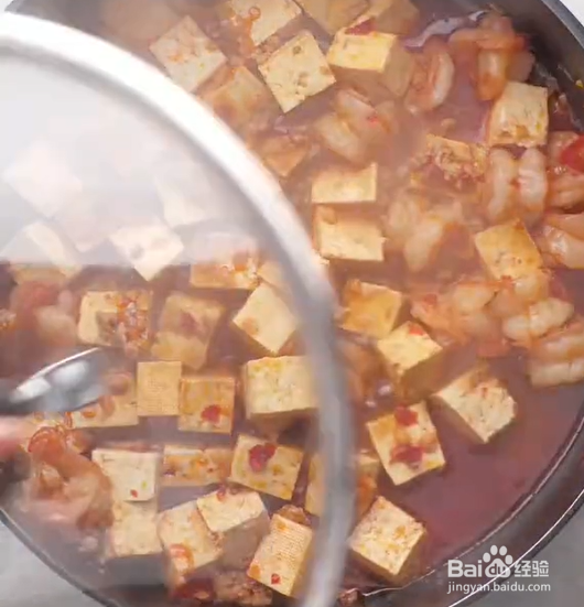 麻婆豆腐虾球怎么做