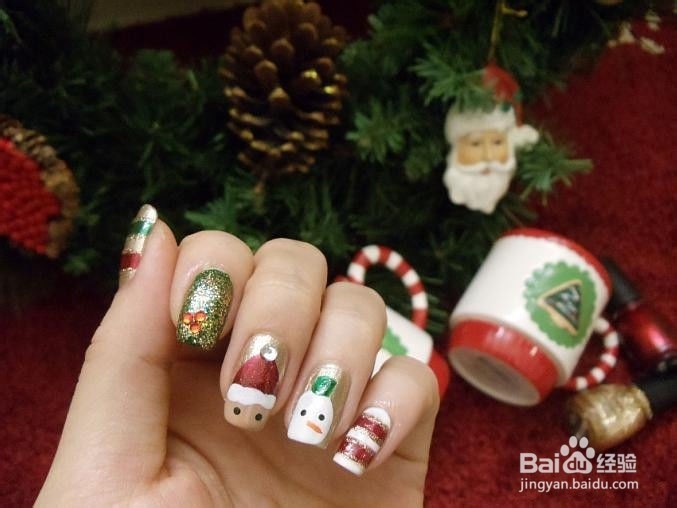 圣诞节降至，如何过个有气氛的节，从美甲开始吧