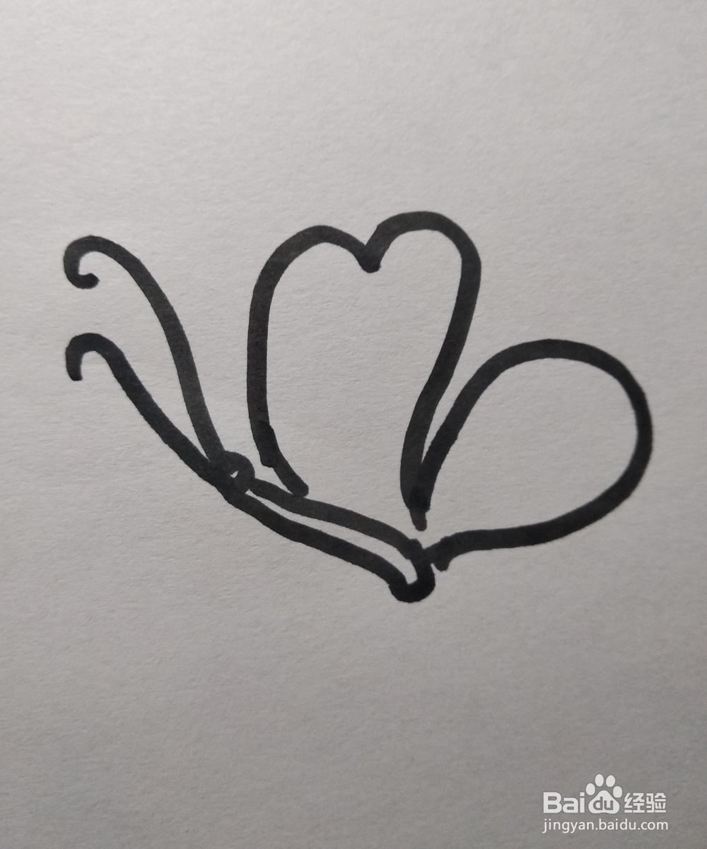 动物简笔画之蝴蝶的简笔画怎么画？