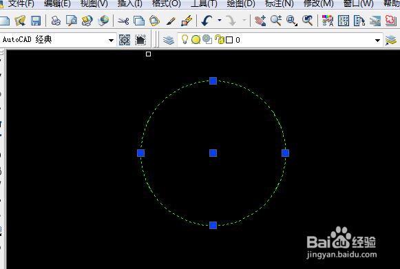 CAD2007圆形中的线段怎么删除
