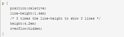 CSS单行、多行文本溢出显示省略号(……)