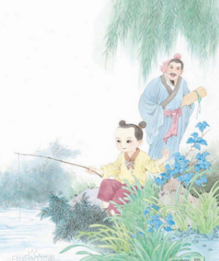 小儿垂钓这首诗描写了什么的情景