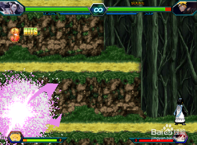 朽木白哉使用技巧死神VS火影3.2