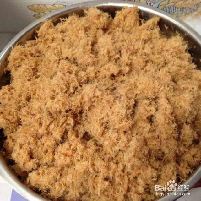 超好吃的面包机肉松