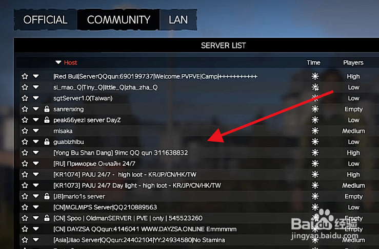 DayZ怎么选择服务器
