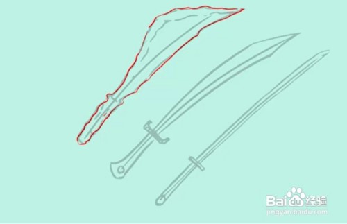 如何画一把剑