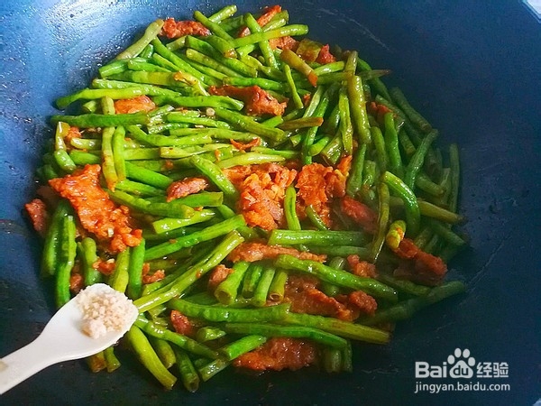 家常牛肉炒豆角