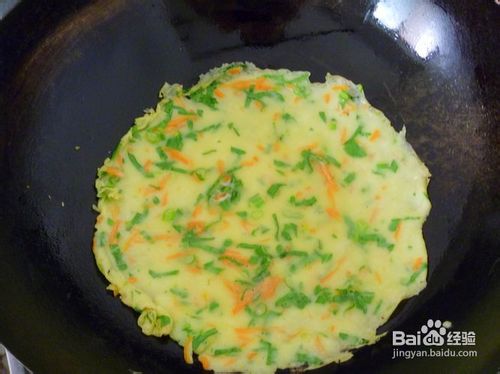 【中式面点】营养早餐--胡萝卜菜心煎饼