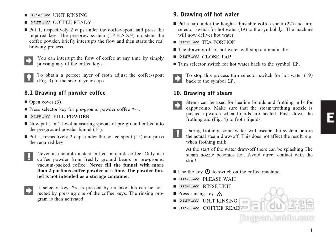 JURA IMPRESSA X90咖啡机使用手册:[1]