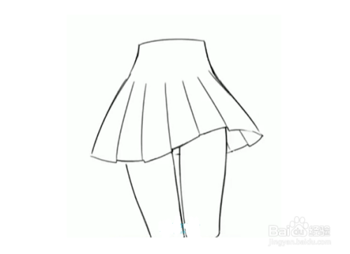 怎么画一条立体感十足的女生短裙？
