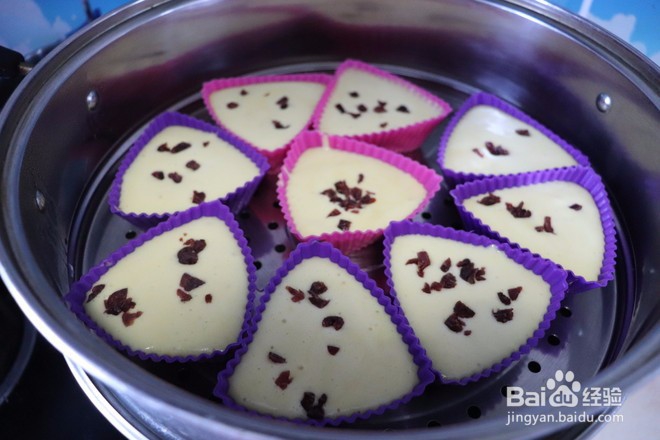 教你如何做蔓越莓蒸蛋糕