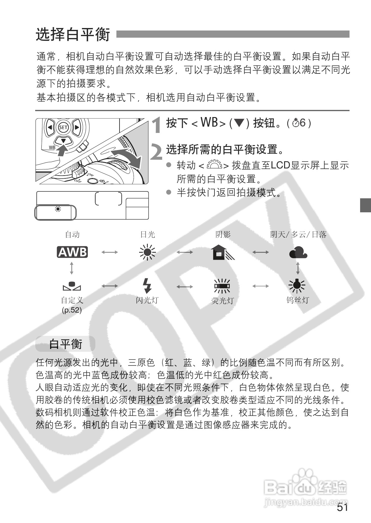 佳能EOS 300D数码相机使用说明书:[6]