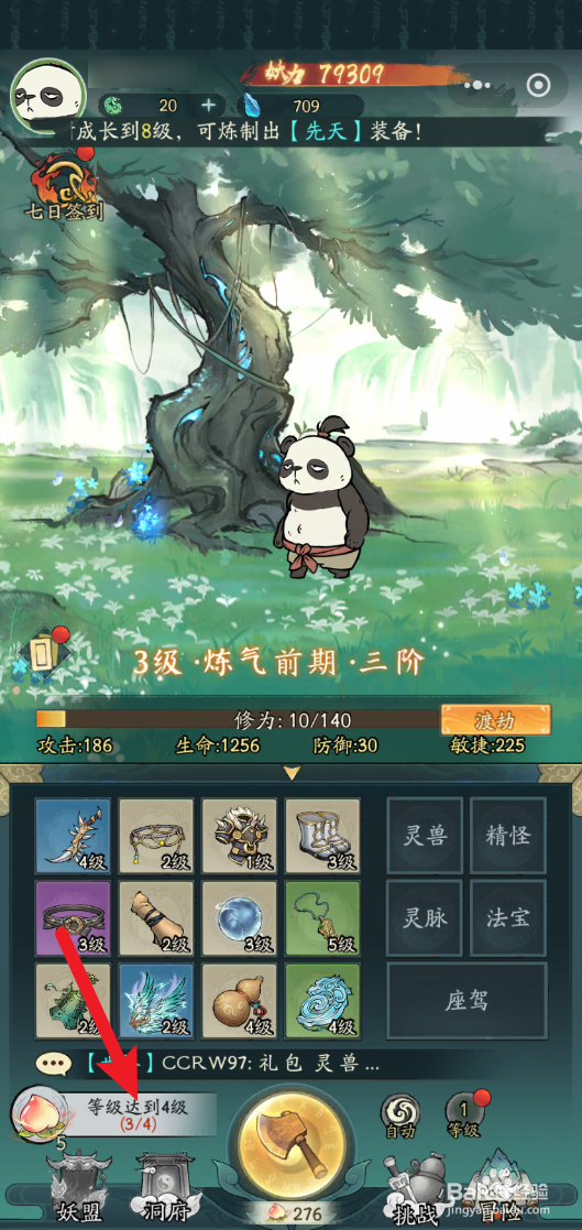 寻道大千怎么将等级达到4级