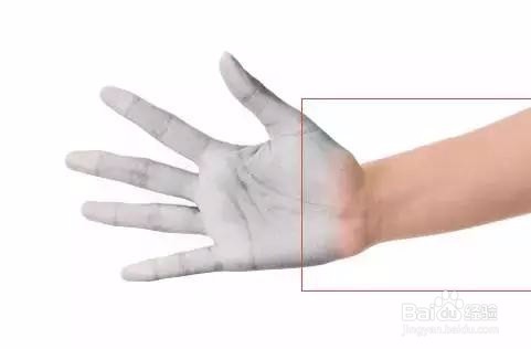 PS如何在手上创建图形效果