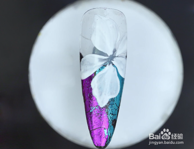 怎样做法式花卉美甲？