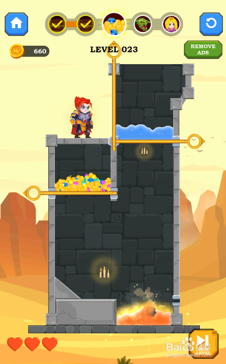 Hero Rescue Online的LEVEL 023如何通关？