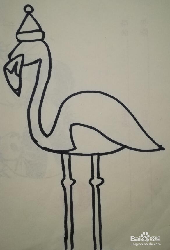 火烈鸟的画法 火烈鸟的简笔画