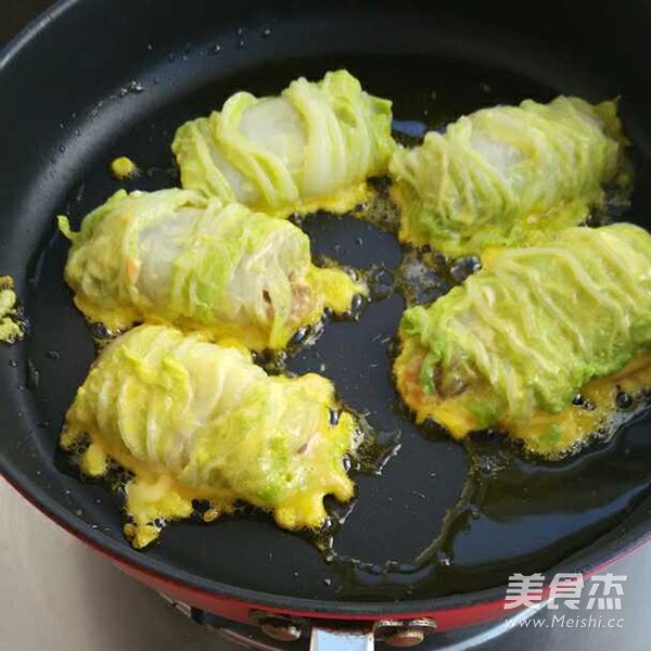 煎酿白菜卷的做法