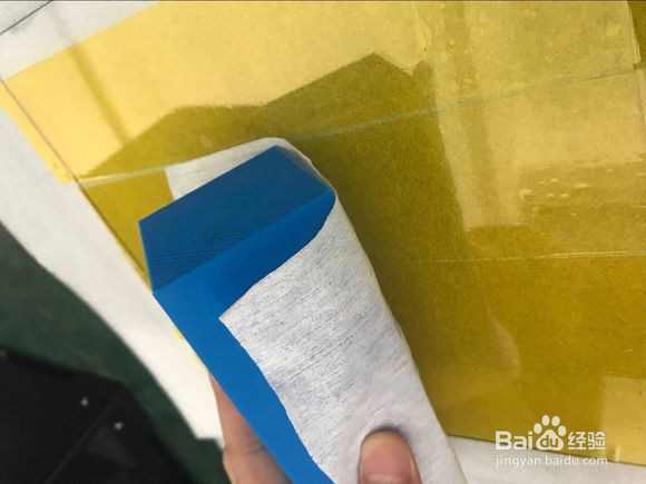 3D打印机热床玻璃板贴高温胶布的方法分享
