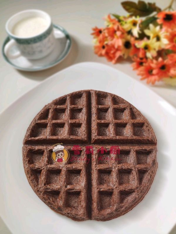 低碳可可华夫饼