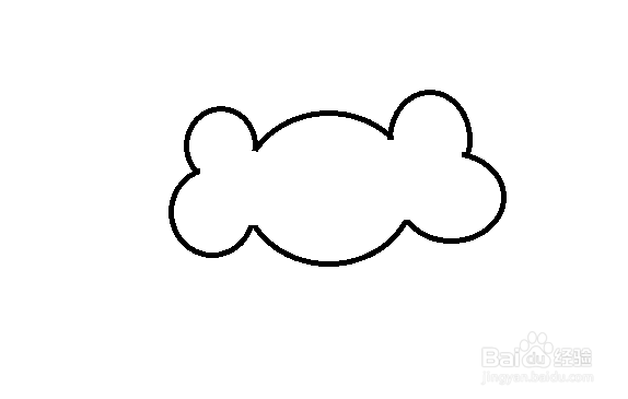 如何画雨云的简笔画