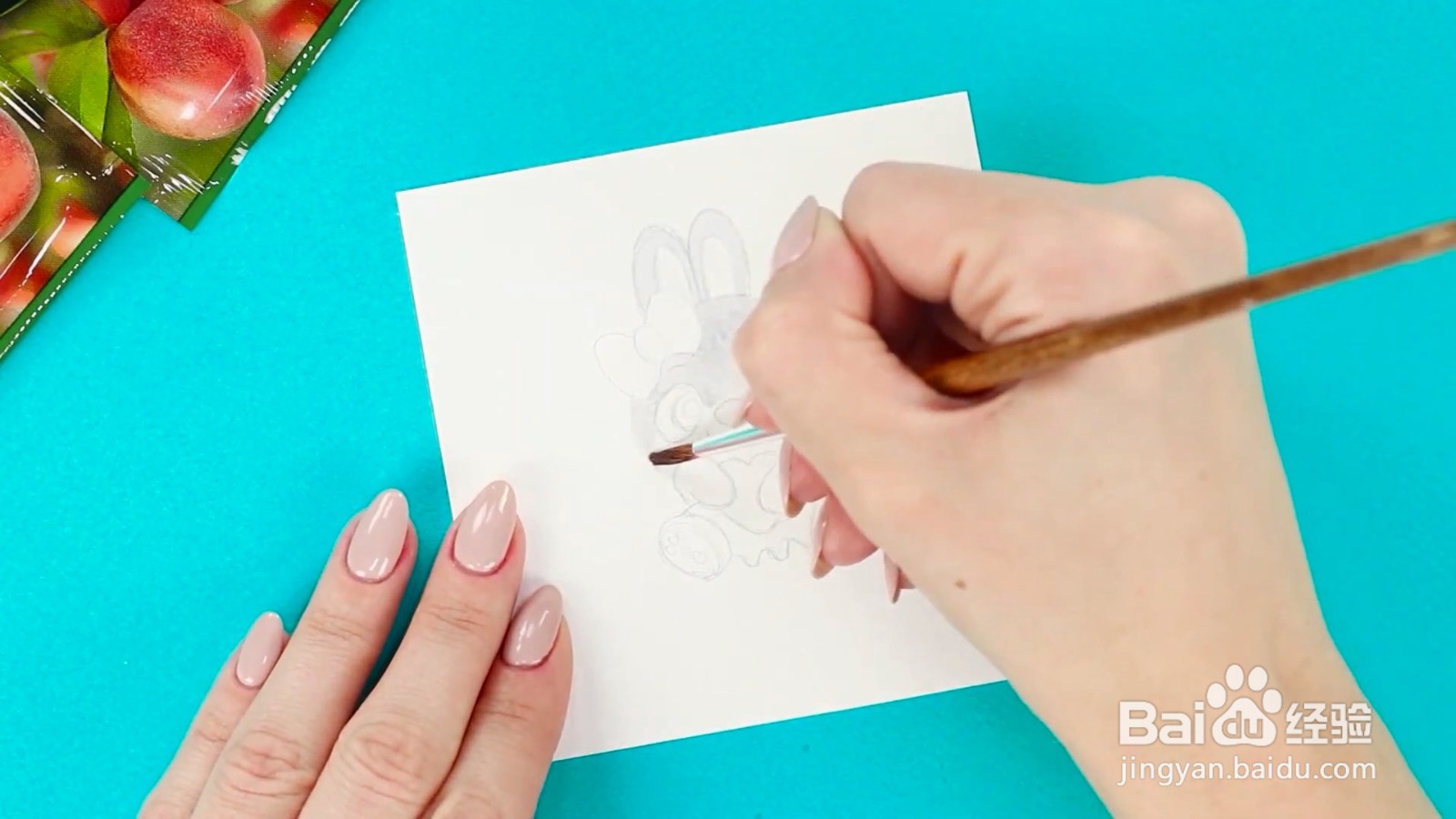 怎么画可爱的卡通水粉画？