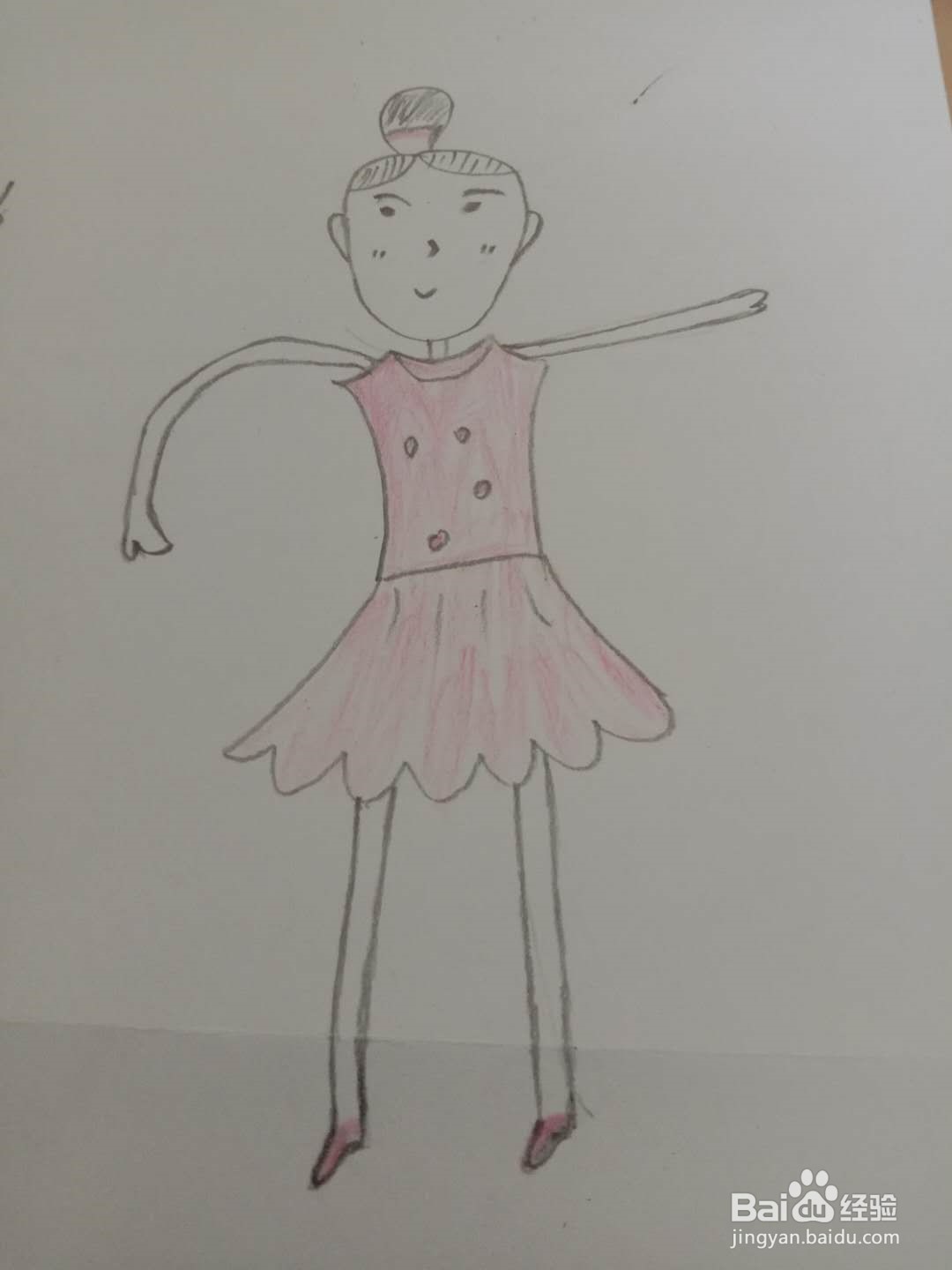 简笔画 如何画人物 跳舞的女孩