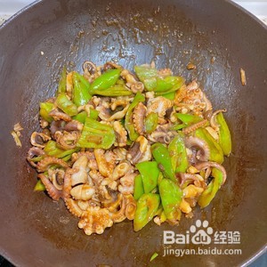 酱爆八爪鱼制作过程