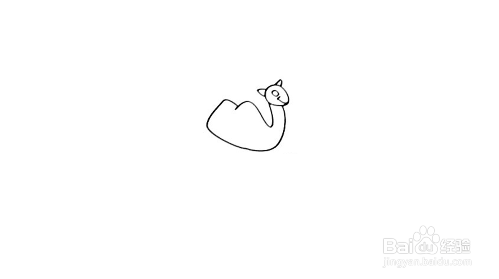 骆驼简笔画教程