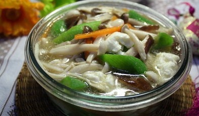 每日美食-芙蓉菌菇丝瓜汤的做法