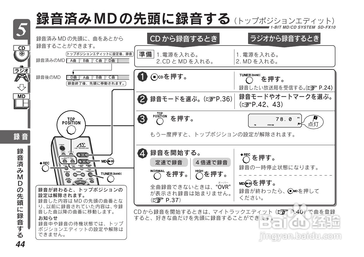 SHARP SD-FX10组合音响说明书:[3]