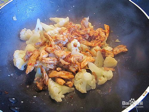 XO酱鸡丝炒菜花