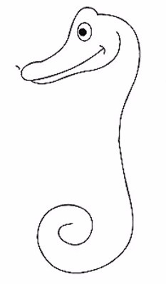 简笔画系列：如何画出一只可爱的小海马