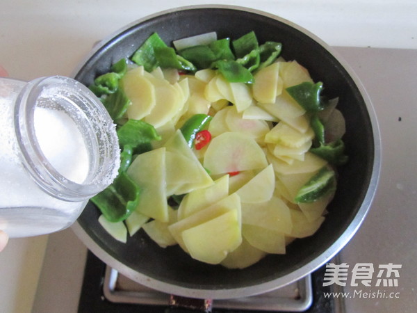 青椒炒土豆片