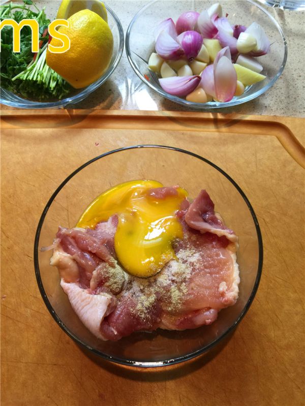 葱香黑胡椒鸡腿