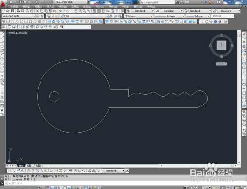 CAD钥匙图案制作教程