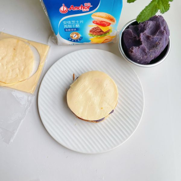 流心芝士紫薯挞