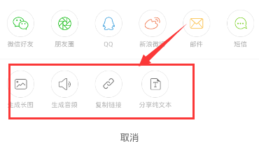 讯飞语记导出内容的操作