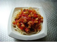 西红柿茄子拌面