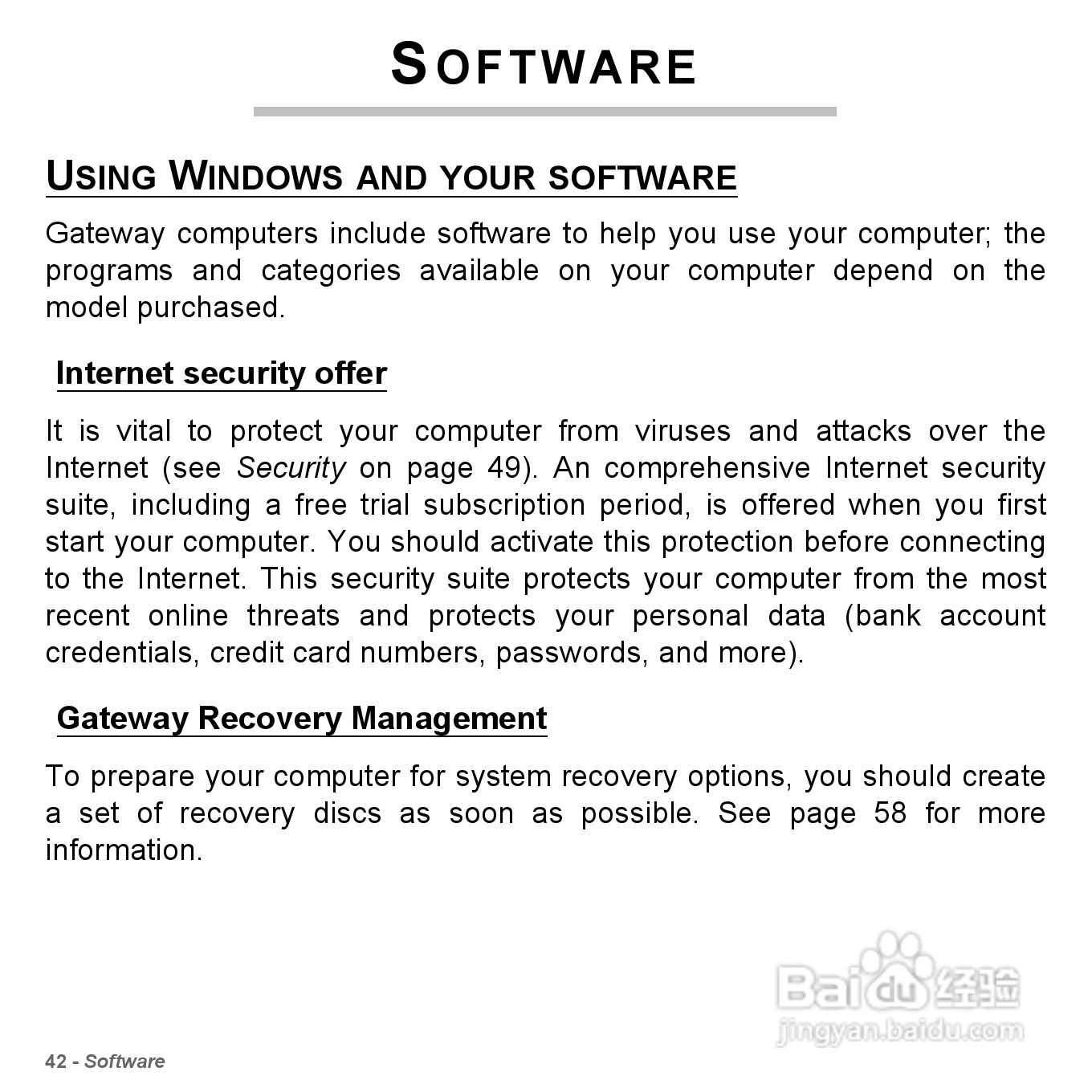 捷威Gateway VG50HC笔记本电脑使用说明书:[5]