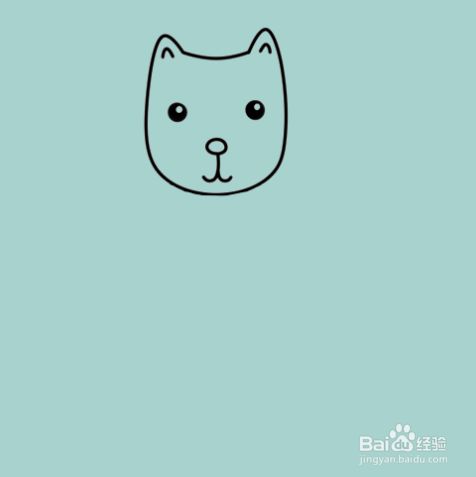 如何手工画小猫先生的简笔画 百度经验