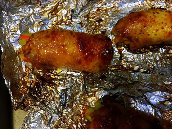 奥尔良烤鸡腿卷